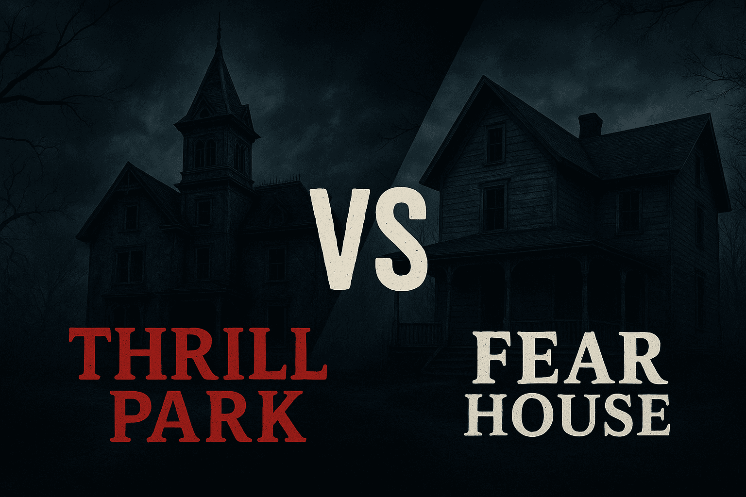 Srovnání Fear House Praha a Thrill Park Praha