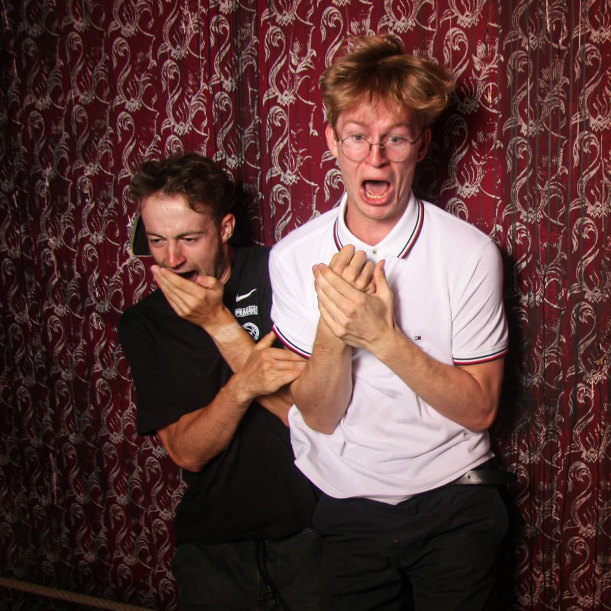 Photo of scared visitor